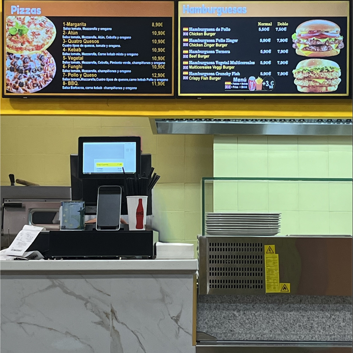 Pantalla publicitaria 65" 800 nits